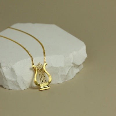 Egeïsche Zee - Minimalistische Griekse harpketting - Goud Vermeil n Sterling Zilver