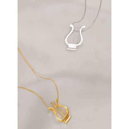 Egeïsche Zee - Minimalistische Griekse harpketting - Goud Vermeil n Sterling Zilver